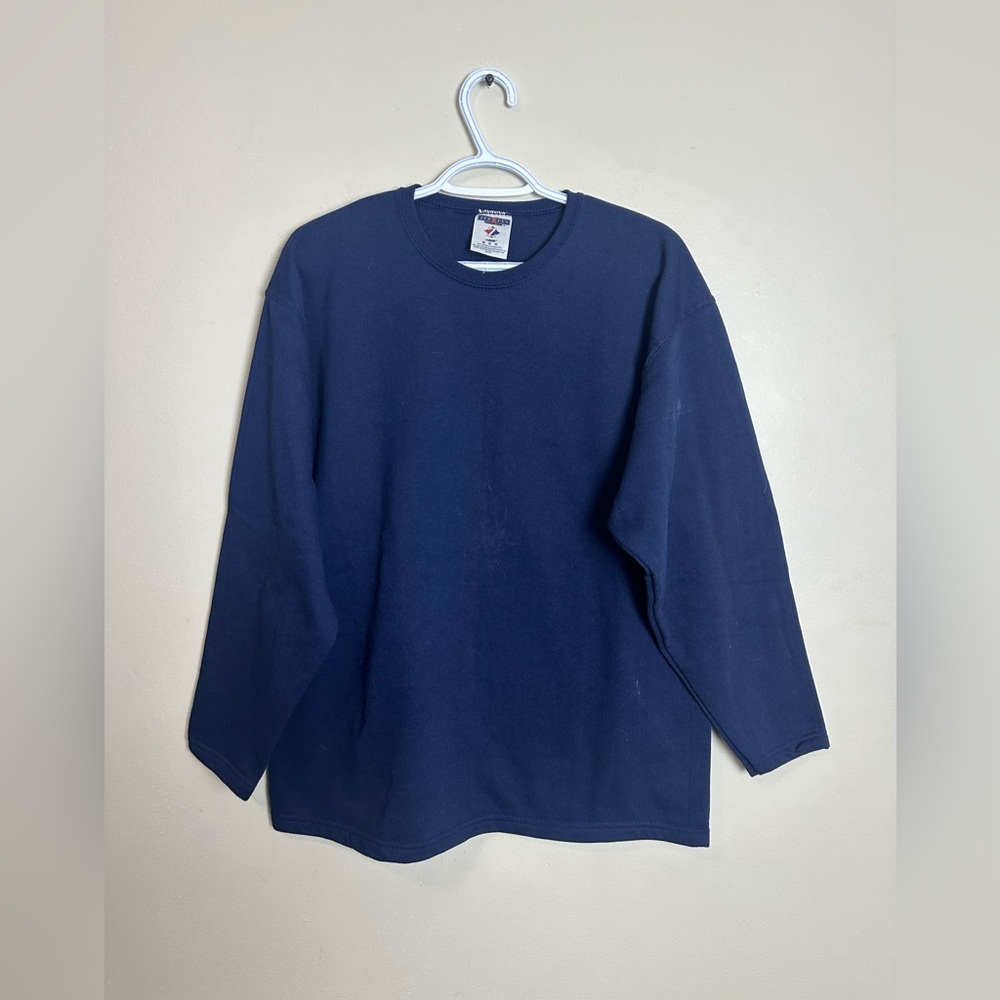 Jerzees Size M NuBlend Navy Long Sleeve